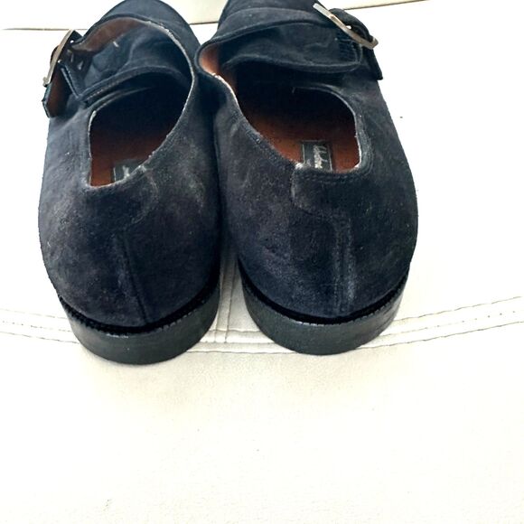 Salvatore Ferragamo Men\'s Shoes Size 8.5 Black Suede main image 8